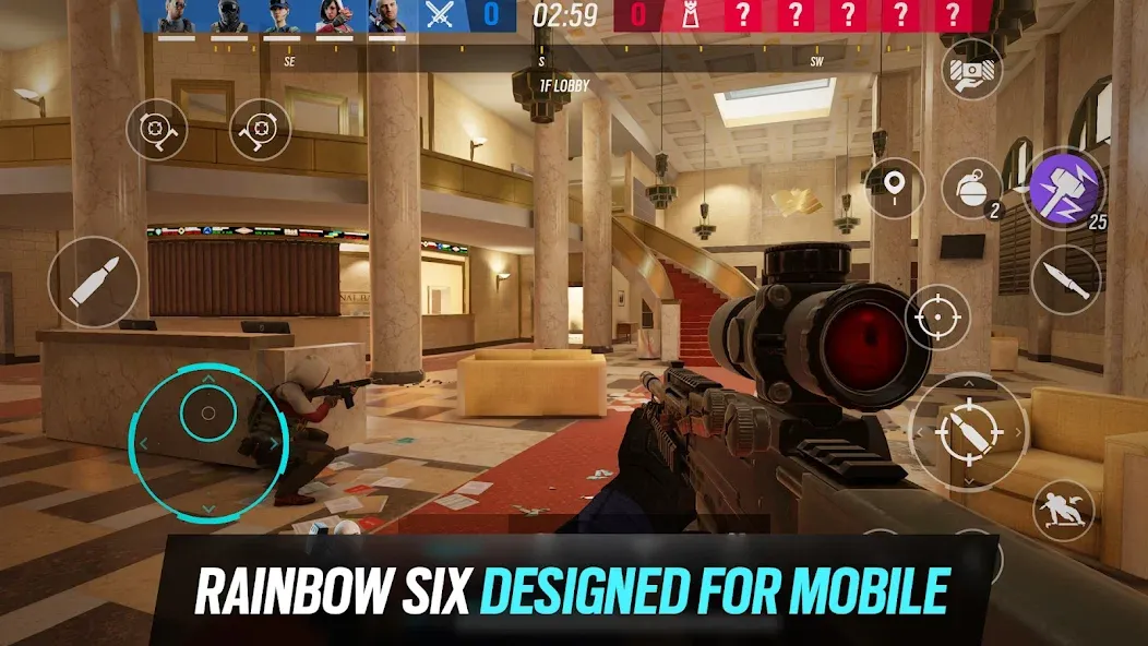 Взломанная Rainbow Six Mobile (Рейнбоу Сикс Мобайл)  [МОД Unlocked] — полная версия apk на Андроид screen 1