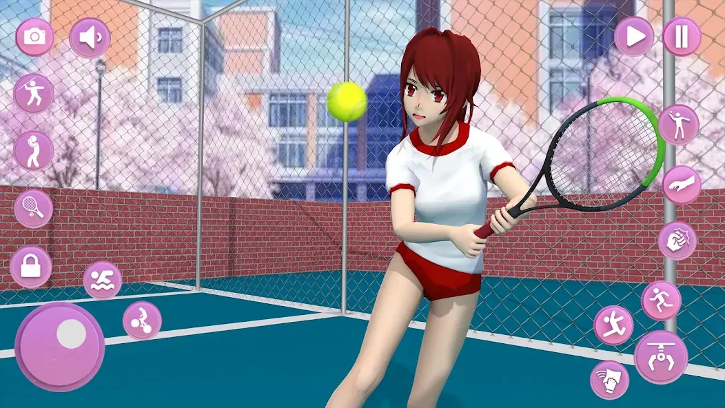 Скачать взломанную Anime School Girl Simulator 3D  [МОД Unlimited Money] — полная версия apk на Андроид screen 2