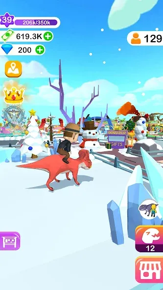 Взломанная Dino Tycoon — 3D Building Game  [МОД Много монет] — полная версия apk на Андроид screen 5