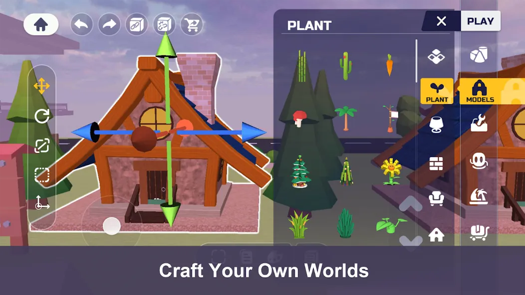 Скачать взломанную Uni — Craft your world (Юни)  [МОД Бесконечные монеты] — последняя версия apk на Андроид screen 1