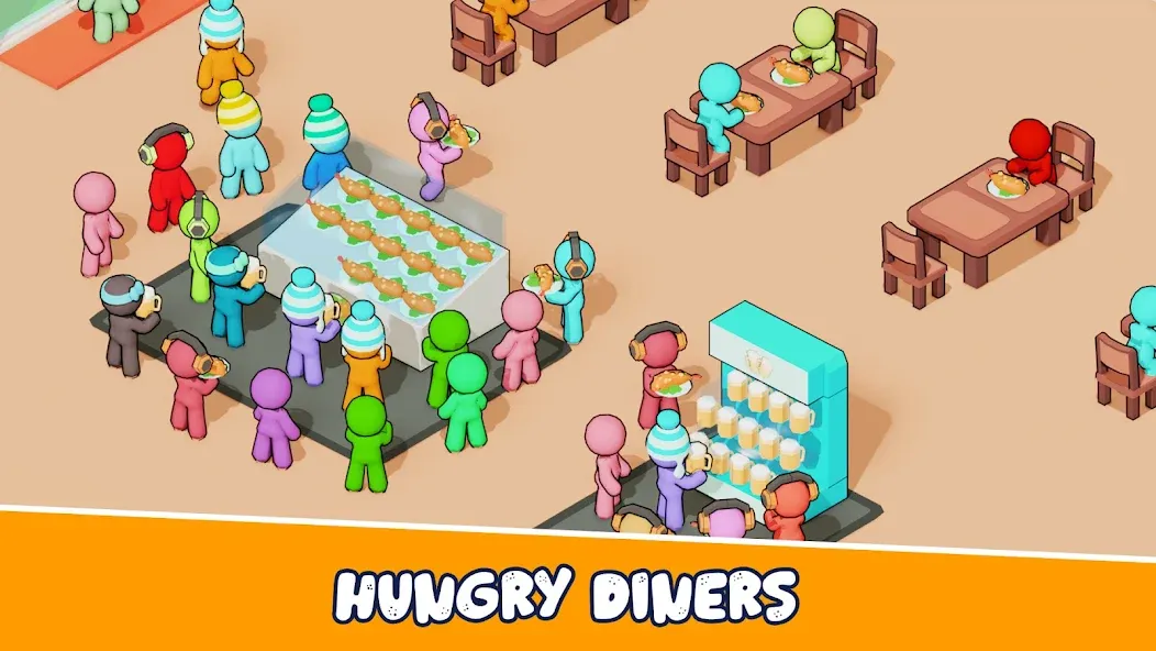 Скачать взломанную Kitchen Fever: Food Tycoon (Китчен Фивер)  [МОД Бесконечные деньги] — полная версия apk на Андроид screen 2