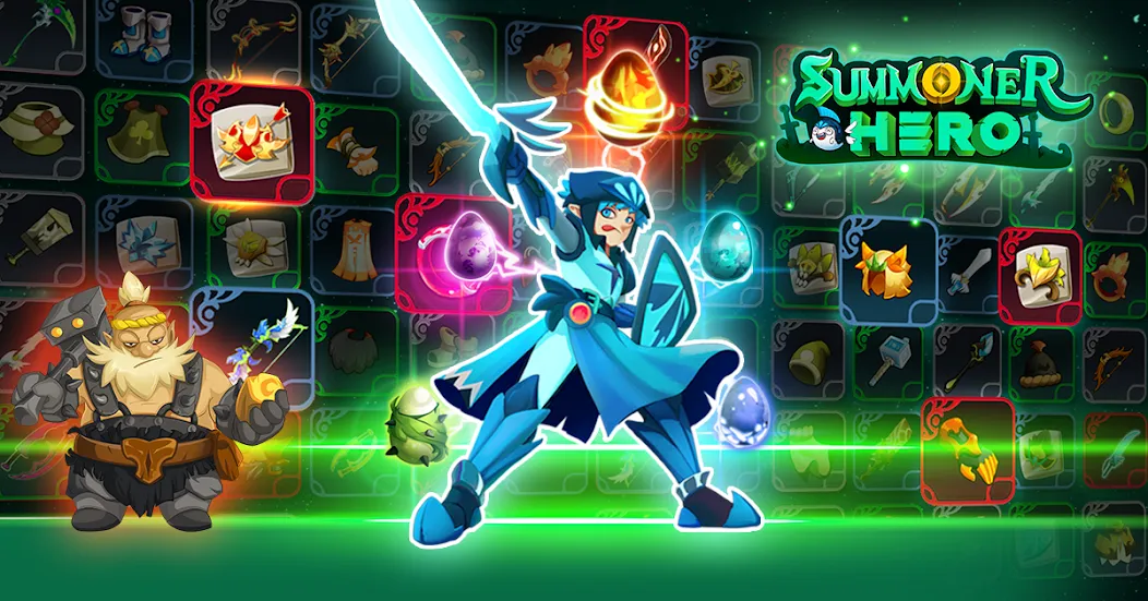 Скачать взлом Summoner Hero: Epic Battle (Саммонер Хиро)  [МОД Бесконечные монеты] — полная версия apk на Андроид screen 2