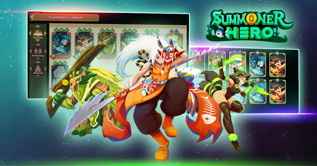 Скачать взлом Summoner Hero: Epic Battle (Саммонер Хиро)  [МОД Бесконечные монеты] — полная версия apk на Андроид screen 4