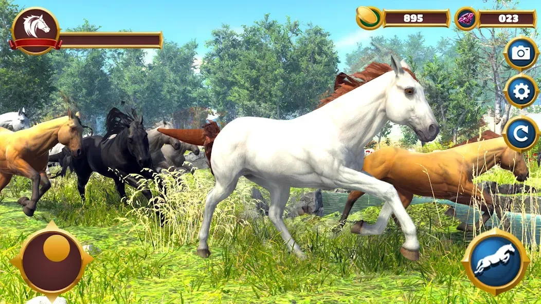 Скачать взлом Virtual Horse Family Simulator  [МОД Mega Pack] — полная версия apk на Андроид screen 1