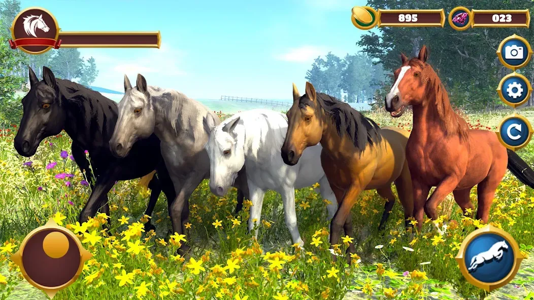 Скачать взлом Virtual Horse Family Simulator  [МОД Mega Pack] — полная версия apk на Андроид screen 2