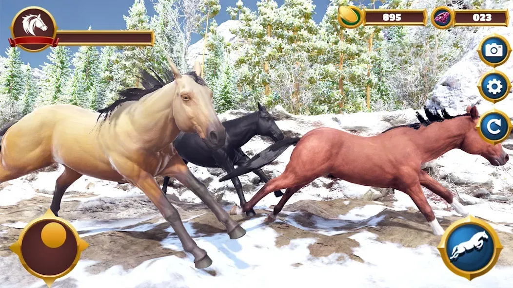 Скачать взлом Virtual Horse Family Simulator  [МОД Mega Pack] — полная версия apk на Андроид screen 3