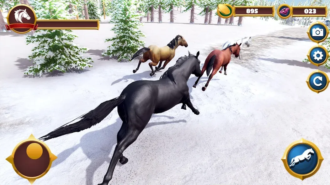 Скачать взлом Virtual Horse Family Simulator  [МОД Mega Pack] — полная версия apk на Андроид screen 4