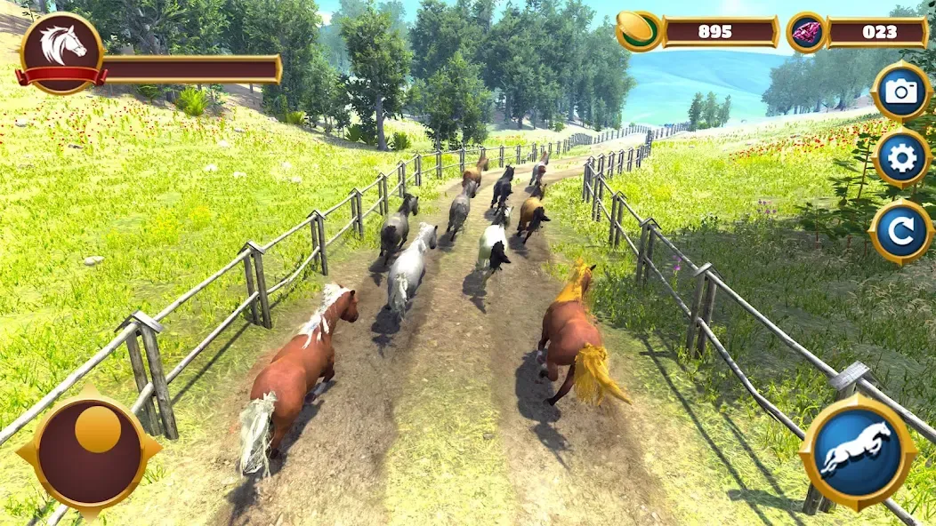 Скачать взлом Virtual Horse Family Simulator  [МОД Mega Pack] — полная версия apk на Андроид screen 5