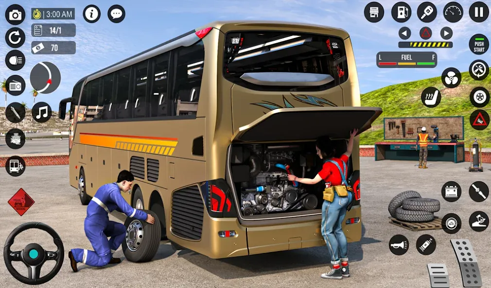 Скачать взлом Bus Simulator 3D: Bus Games (Бус Симулятор 3Д)  [МОД Mega Pack] — последняя версия apk на Андроид screen 1