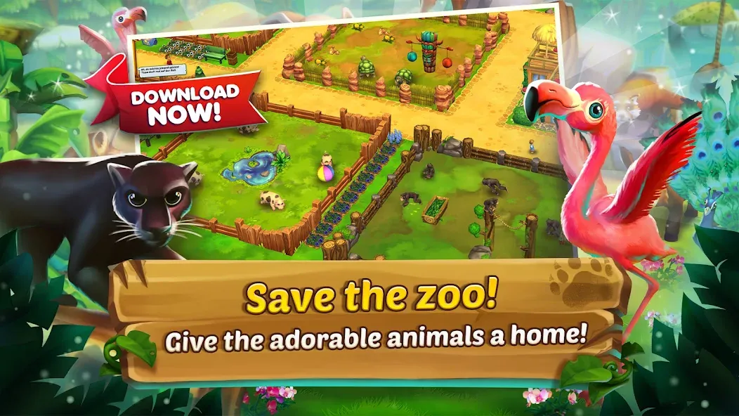 Скачать взлом Zoo 2: Animal Park (Зу 2)  [МОД Unlocked] — последняя версия apk на Андроид screen 1