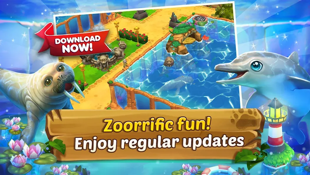 Скачать взлом Zoo 2: Animal Park (Зу 2)  [МОД Unlocked] — последняя версия apk на Андроид screen 2