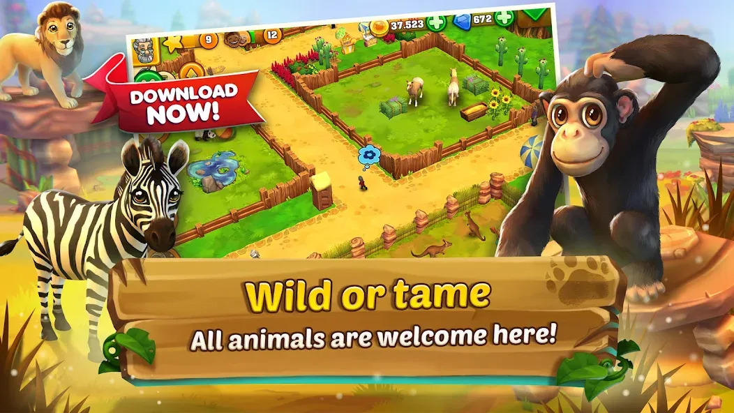 Скачать взлом Zoo 2: Animal Park (Зу 2)  [МОД Unlocked] — последняя версия apk на Андроид screen 3