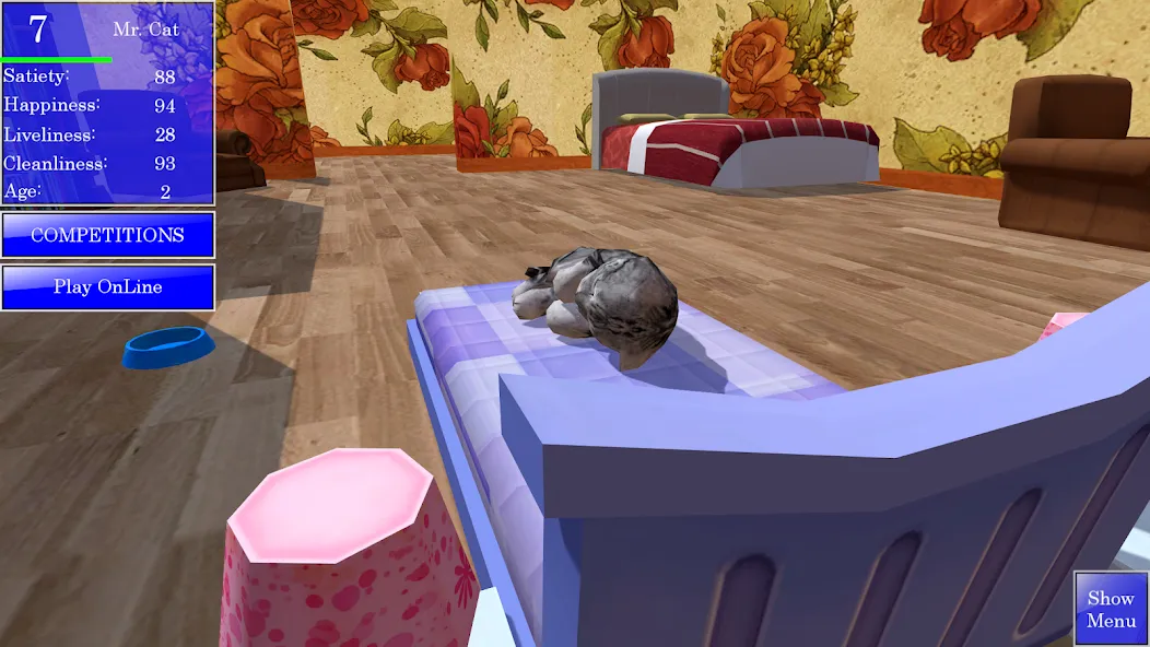 Взломанная Cute Pocket Cat 3D (Сьют Покет Кэт 3Д)  [МОД Меню] — последняя версия apk на Андроид screen 3