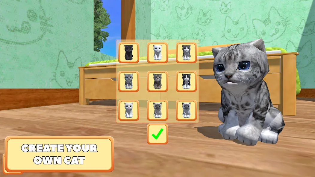 Скачать взлом Cute Pocket Cat 3D — Part 2 (Сьют Покет Кэт 3Д)  [МОД Unlocked] — полная версия apk на Андроид screen 1