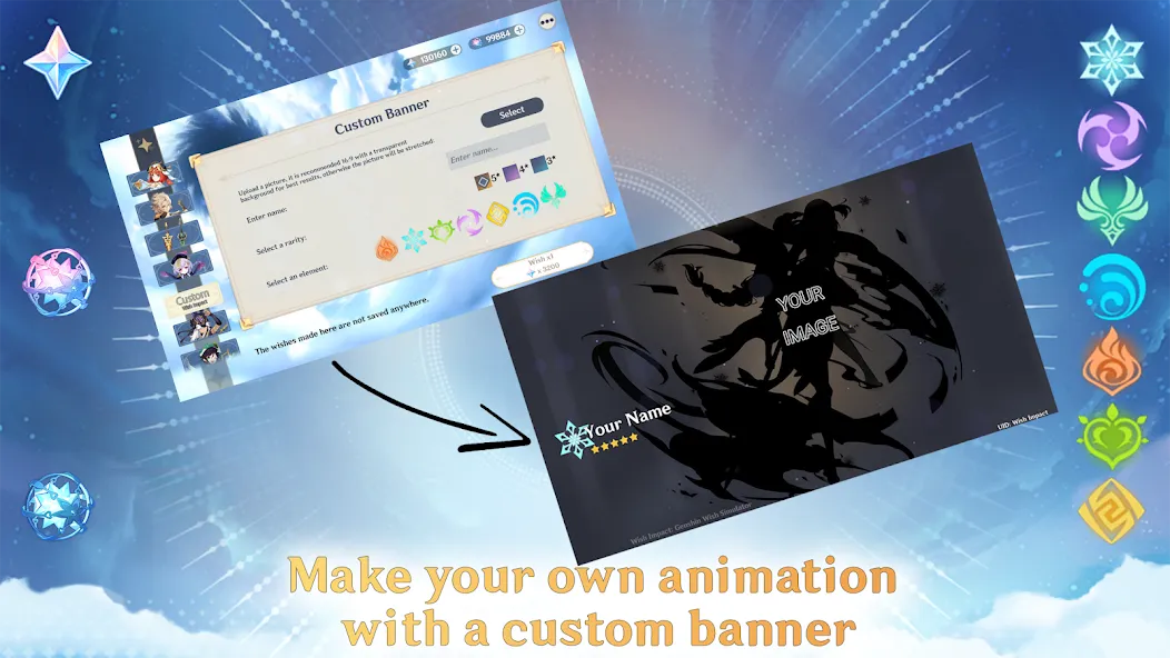 Скачать взломанную Wish Impact: Genshin Wish Sim (Уиш Импакт)  [МОД Menu] — стабильная версия apk на Андроид screen 3
