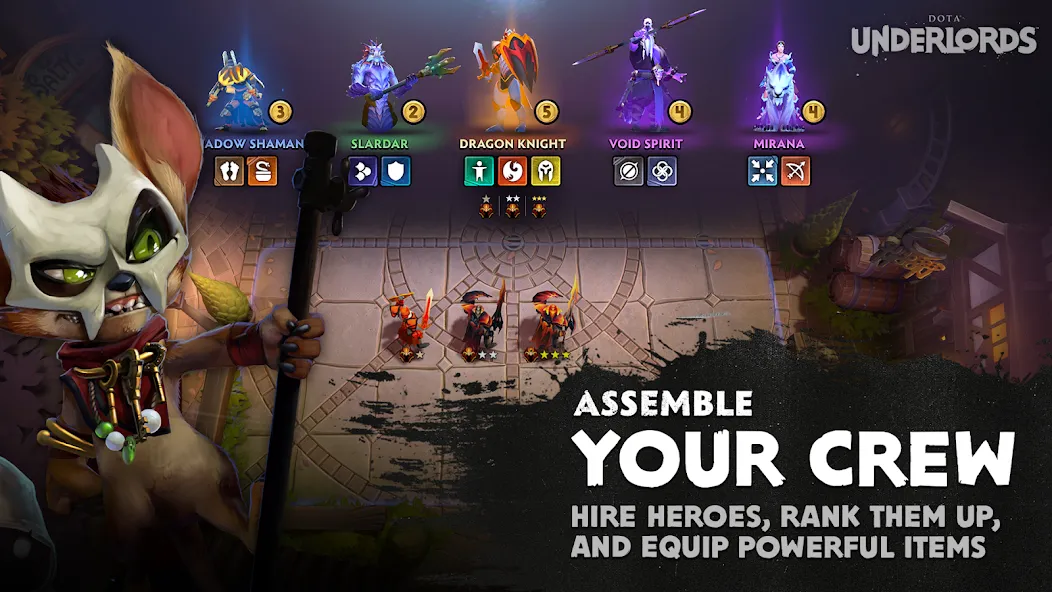 Взлом Dota Underlords (Дота Андерлордс)  [МОД Menu] — стабильная версия apk на Андроид screen 2