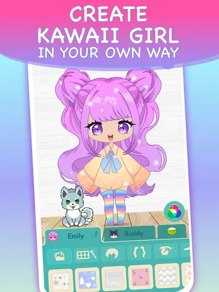 Скачать взлом Chibi Dress Up Games for Girls  [МОД Бесконечные деньги] — полная версия apk на Андроид screen 2