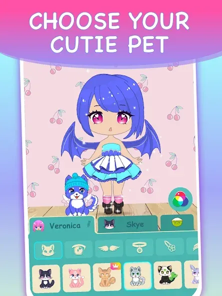 Скачать взлом Chibi Dress Up Games for Girls  [МОД Бесконечные деньги] — полная версия apk на Андроид screen 5