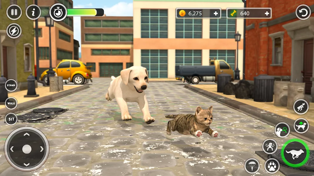 Взломанная Dog Simulator Pet Dog Games 3D  [МОД Много денег] — полная версия apk на Андроид screen 4