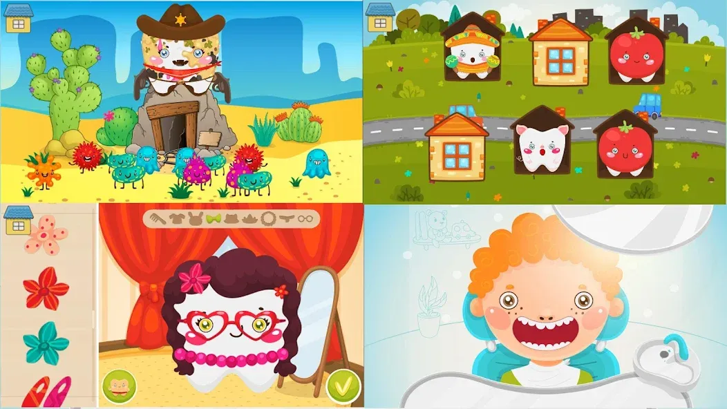 Скачать взлом Funny Teeth kids dentist care!  [МОД Меню] — последняя версия apk на Андроид screen 4