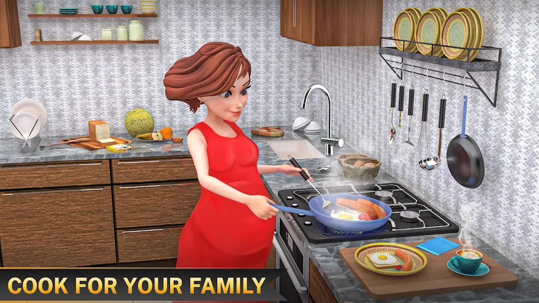 Скачать взлом The Mother Sim Life Mom Games  [МОД Много монет] — стабильная версия apk на Андроид screen 4