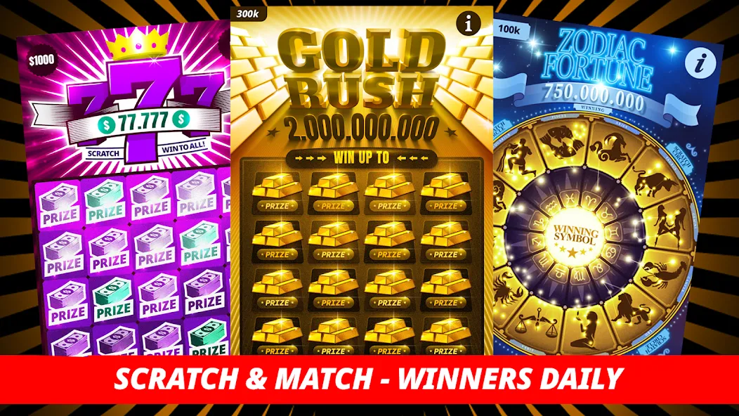 Взломанная Lottery Scratchers — Winners  [МОД Меню] — полная версия apk на Андроид screen 1