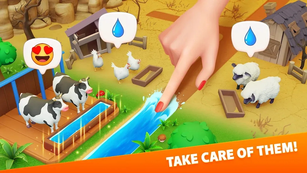 Взломанная Klondike Adventures: Farm Game  [МОД Меню] — стабильная версия apk на Андроид screen 1