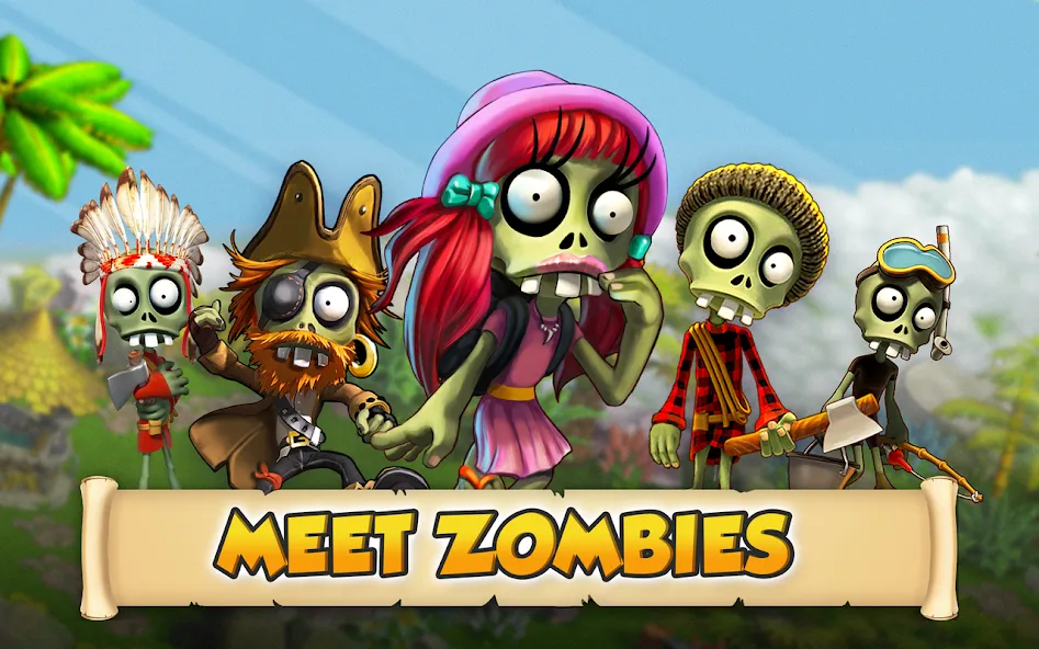 Взломанная Zombie Castaways  [МОД Бесконечные деньги] — последняя версия apk на Андроид screen 5