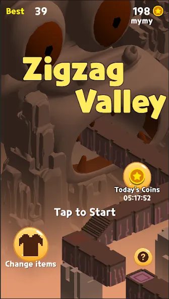 Взломанная Zigzag Valley,Endless game  [МОД Много денег] — последняя версия apk на Андроид screen 1