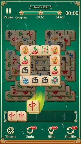 Скачать взлом Mahjong Solitaire: 3 Tiles (Маджонг Классик)  [МОД Много денег] — последняя версия apk на Андроид screen 2