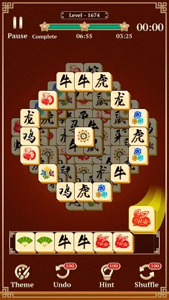 Скачать взлом Mahjong Solitaire: 3 Tiles (Маджонг Классик)  [МОД Много денег] — последняя версия apk на Андроид screen 4