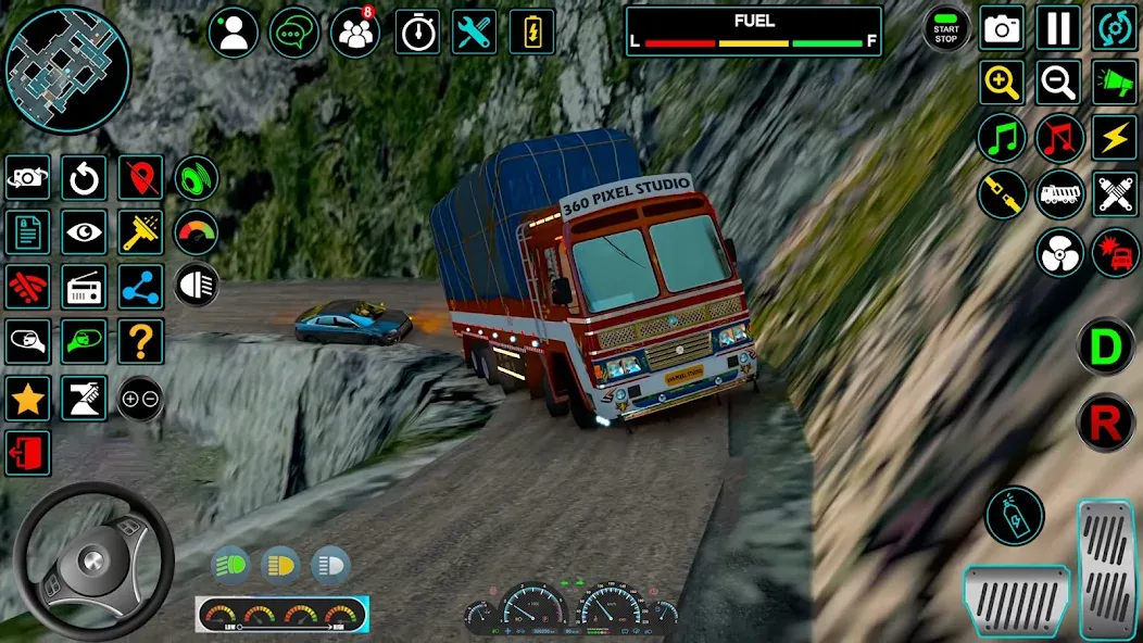 Скачать взломанную Indian Truck Offroad Cargo Sim (Индийский грузовик   )  [МОД Все открыто] — последняя версия apk на Андроид screen 1