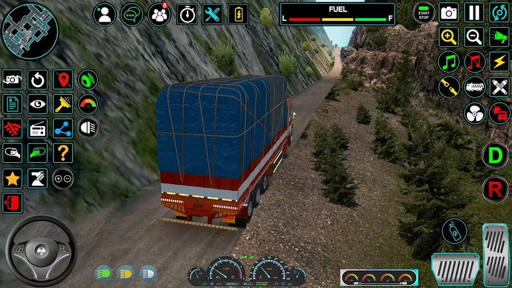 Скачать взломанную Indian Truck Offroad Cargo Sim (Индийский грузовик   )  [МОД Все открыто] — последняя версия apk на Андроид screen 3