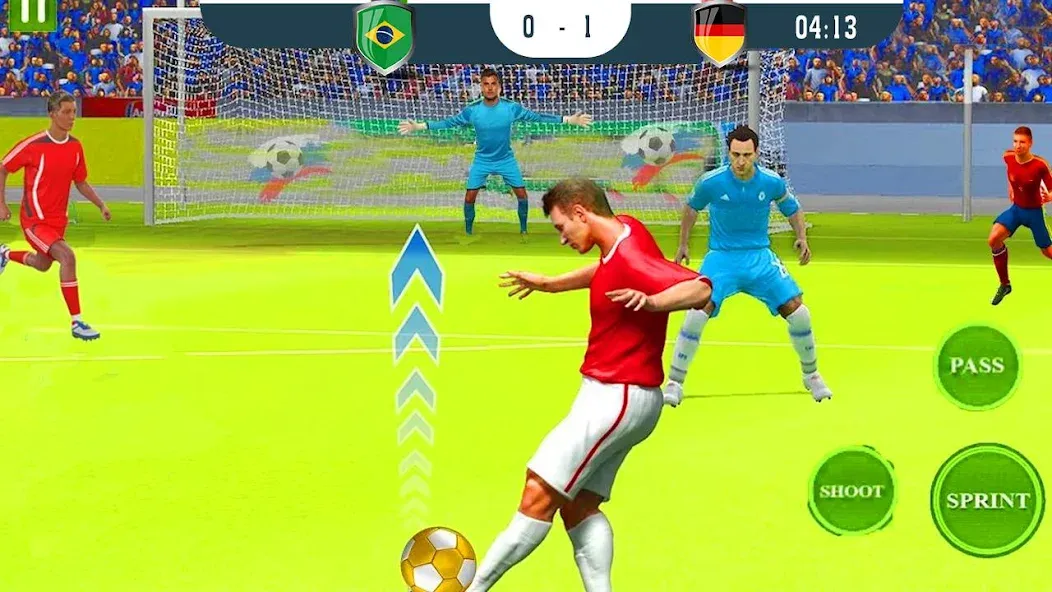 Скачать взломанную ultimate football game 2024  [МОД Все открыто] — последняя версия apk на Андроид screen 2