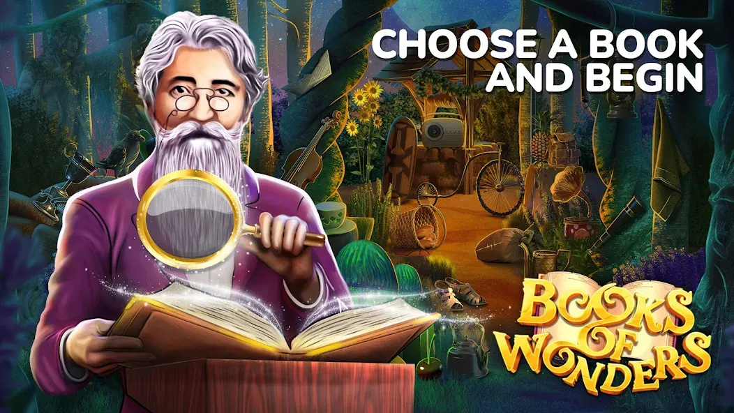 Скачать взломанную Books of Wonder Hidden Objects  [МОД Mega Pack] — полная версия apk на Андроид screen 1