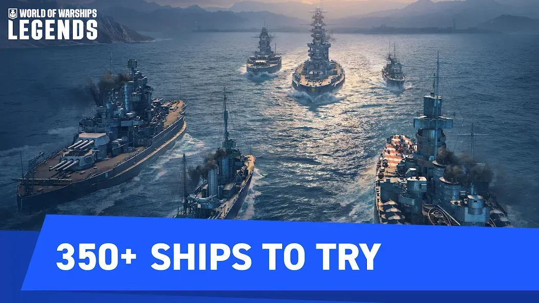 Скачать взломанную World of Warships Legends PvP (Ворлд оф Варшипс Легендс)  [МОД Unlimited Money] — последняя версия apk на Андроид screen 1