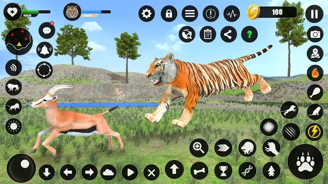 Взлом Tiger Simulator Animal Games (Тигровый симулятор  игры с животными)  [МОД Меню] — последняя версия apk на Андроид screen 3