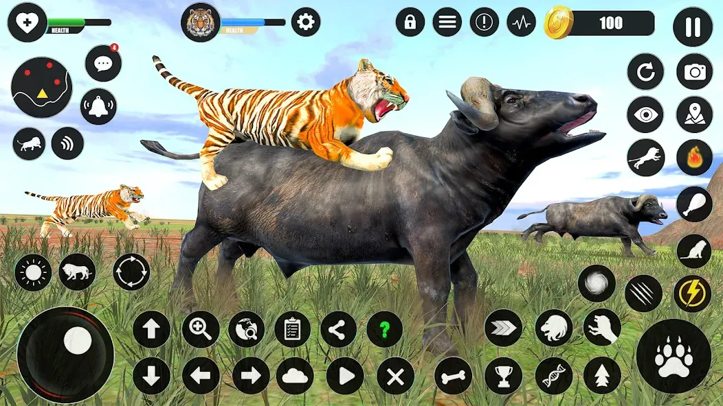 Взлом Tiger Simulator Animal Games (Тигровый симулятор  игры с животными)  [МОД Меню] — последняя версия apk на Андроид screen 4