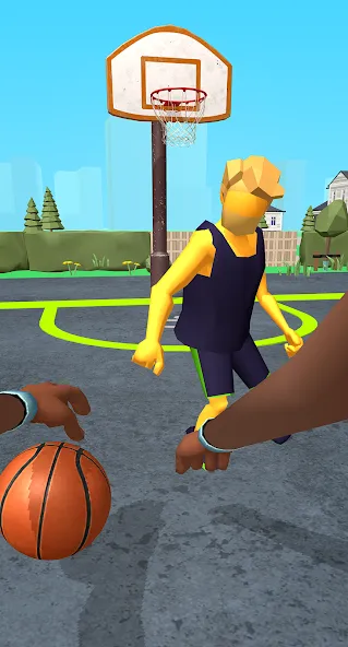 Взломанная Dribble Hoops (Дрибл Хупс)  [МОД Меню] — полная версия apk на Андроид screen 1