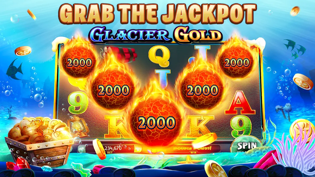 Скачать взломанную Gold Fish Casino Slot Games (Голдфиш)  [МОД Много монет] — полная версия apk на Андроид screen 3