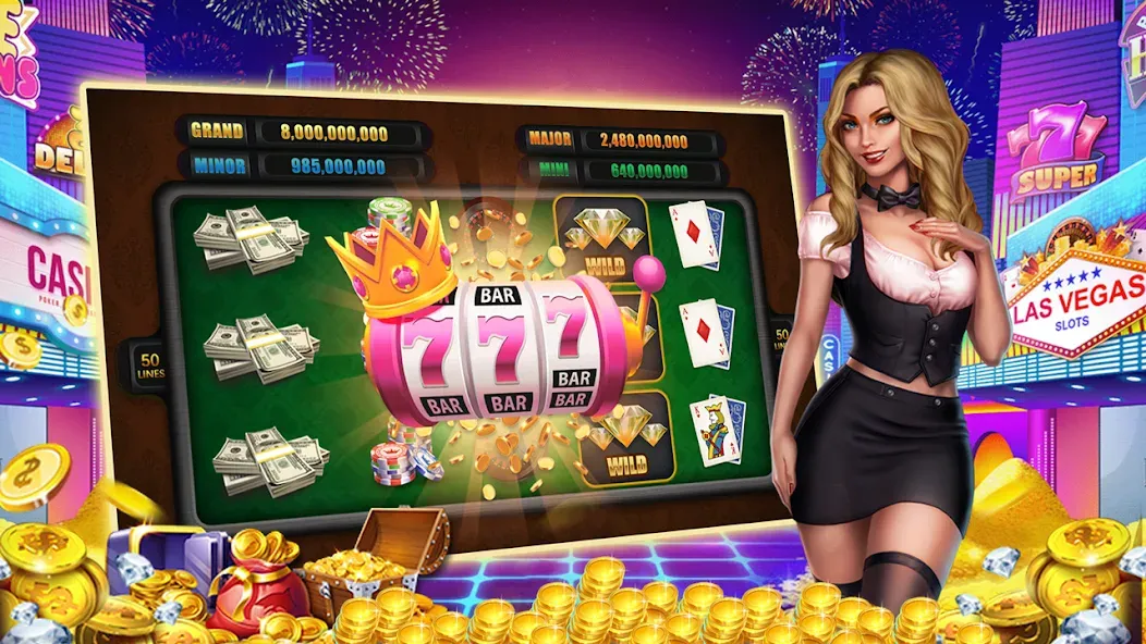 Взломанная Winning Jackpot Slots Casino  [МОД Много денег] — последняя версия apk на Андроид screen 3