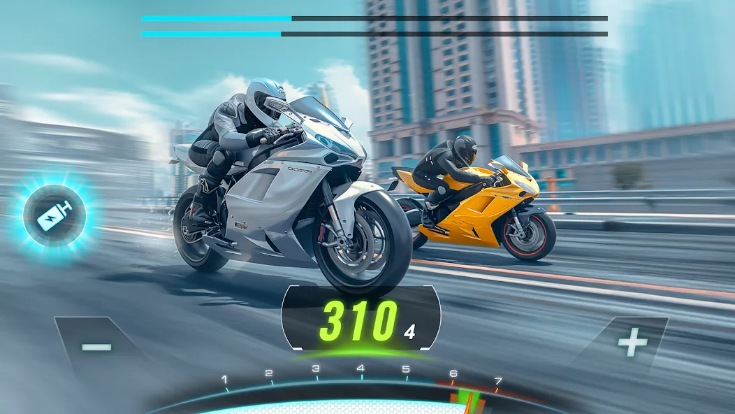 Скачать взломанную Motor Bike: Xtreme Races  [МОД Mega Pack] — последняя версия apk на Андроид screen 3