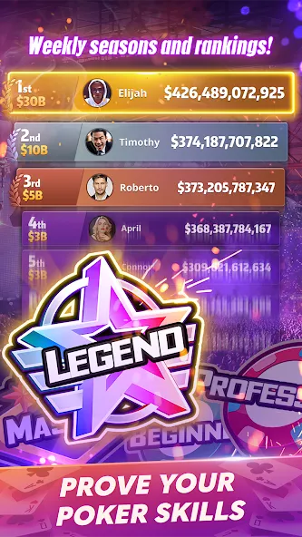 Взлом Mega Hit Poker: Texas Holdem (Мега Хит Покер)  [МОД Menu] — последняя версия apk на Андроид screen 5