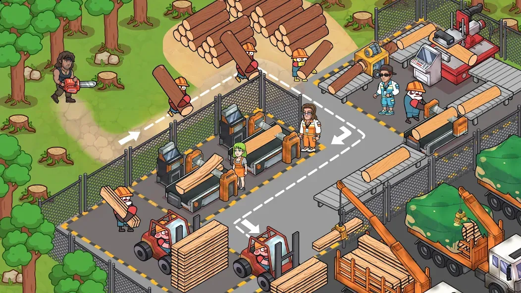 Взломанная Lumber Out (Ламбер Аут)  [МОД Все открыто] — последняя версия apk на Андроид screen 1