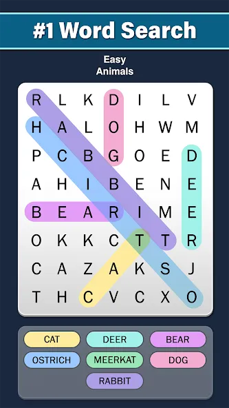 Взлом Word Search: Word Find (Ворд Срч)  [МОД Unlimited Money] — последняя версия apk на Андроид screen 1