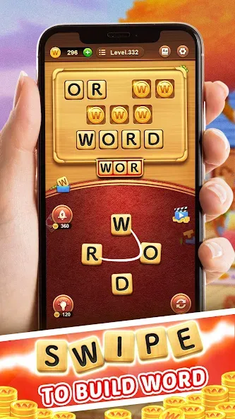 Скачать взломанную Word Connect (Ворд Коннект)  [МОД Бесконечные деньги] — стабильная версия apk на Андроид screen 1