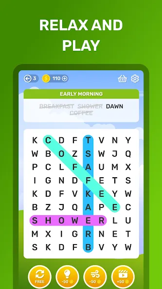 Взлом Word Search Puzzle Game  [МОД Много денег] — последняя версия apk на Андроид screen 5