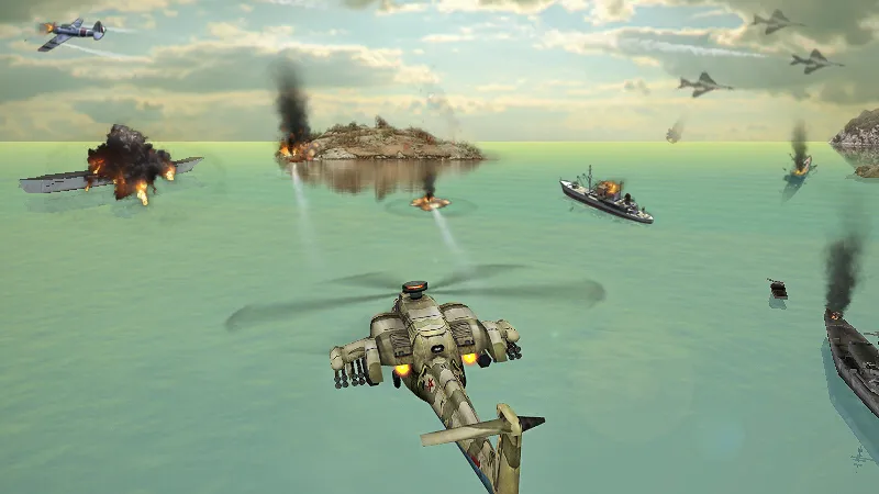 Взлом Gunship Strike 3D  [МОД Все открыто] — последняя версия apk на Андроид screen 2