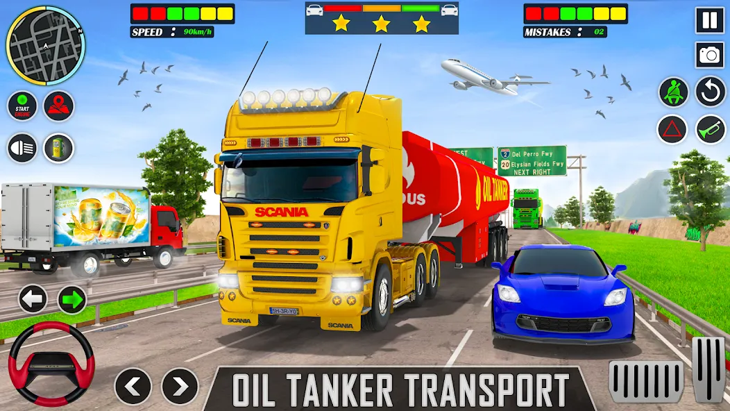 Скачать взлом Offroad Oil Tanker Truck Games (Оффроуд Игры на машинецистерне для нефти)  [МОД Меню] — последняя версия apk на Андроид screen 1