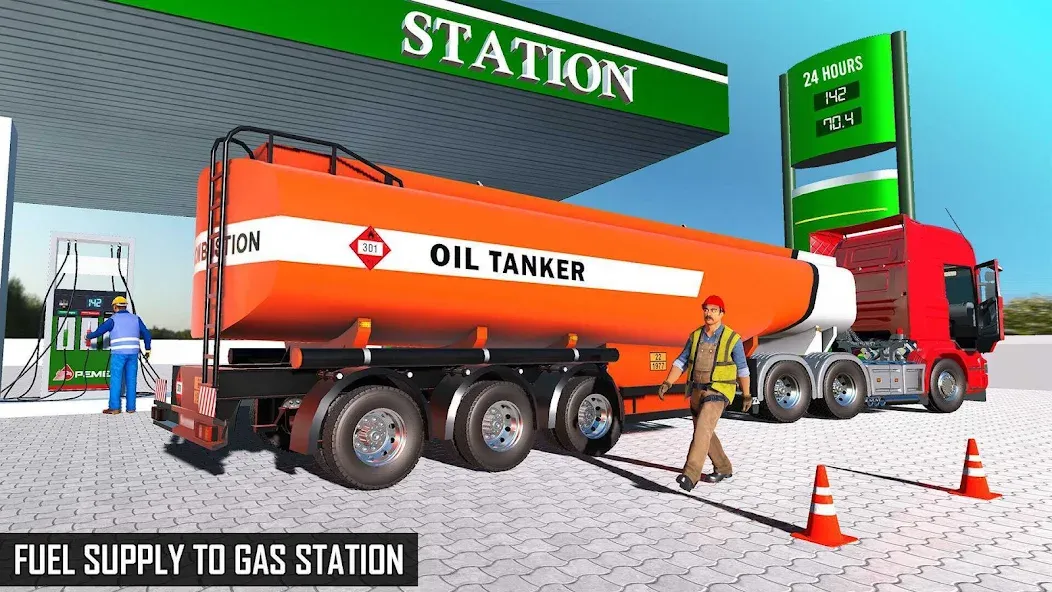 Скачать взлом Offroad Oil Tanker Truck Games (Оффроуд Игры на машинецистерне для нефти)  [МОД Меню] — последняя версия apk на Андроид screen 5